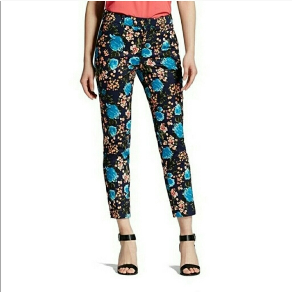 MERONA Floral Cropped ankle pants NWT Size 2